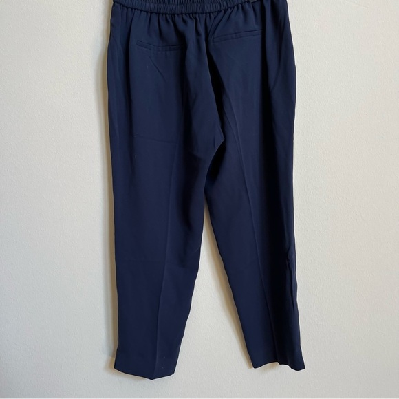J. Crew Jamie navy tapered elastic waist trousers size 12P - Picture 3 of 3